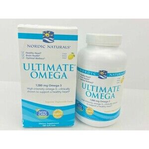 Nordic Naturals Ultimate Omega Lemon 1280mg Softgels - 120 Count